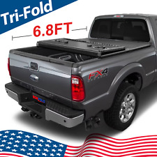 Frp Hard Tri-fold Bed Tonneau Cover For 1999-2024 F250 F350 Superduty 6.8ft