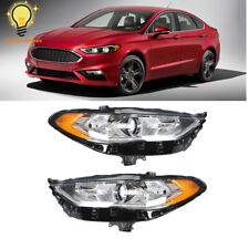 For Ford Fusion 2017 2018 2019 Lhrh Headlights Wled Drl Headlamps Clear Lens