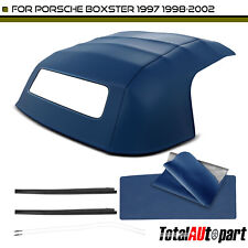New Blue Convertible Soft Top For Porsche Boxster 1997-2002 W Plastic Window