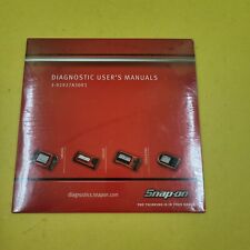 Snap-on Diagnostic Users Manual Reference Dvd 3-92927a30k1 Modis Solus Ethos