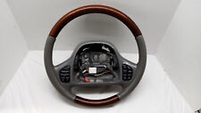 1999-2004 Lincoln Town Car Grand Marquis Woodgrain Steering Wheel Leather Gray