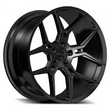 22 Staggered Giovanna Wheels Haleb Black Rims And Tires Package With Tpms