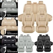 For Jeep Cherokee Wrangler Car Seat Cover Full Set Leather Front Rear Pad