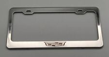 Cadillac Logo License Plate Frame Stainless Steel With Laser Engraved