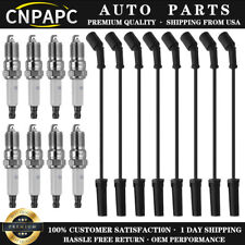 Cnpapc Spark Plugs 41-110 And Wireset 9748uu For Chevygmc 4.8l 5.3l 6.0l V8 Gas
