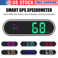 Universal Car Digital Gps Hud Head Up Display Mph Speedometer Compass Lcd Alarm