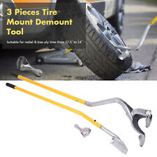 3pcs Tire Changer Tire Mount Demount Tool Tools Tubeless Truck 17.5 To 24 Inch
