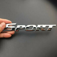 3d Silver Metal Sport Logo Emblem Badge Sticker Decal Car Exterior Accessories
