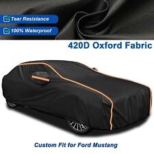 Car Cover Custom Fit Ford Mustang Thickened 100 Waterproof Uv Dust Snowproof