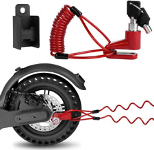 Disc Brake Lock E Scooter Lock Anti-theft Cable Bike Lock Waterproof 5ft 12mm