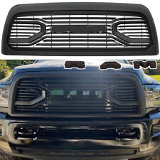 Front Grille For Dodge Ram 2500 2010-2019 Bumper Grill Wletters Matte Black Abs