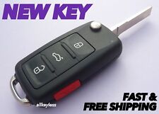 Oem Vw Volkswagen Flip Keyless Entry Remote 202ak Fob Transmitter New Key Blade