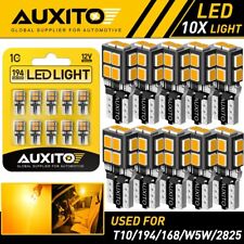 Auxito Yellow Amber Led Light Bulb T10 194 168 Side Marker License Plate Light A