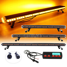 38 50 55 Led Rooftop Warning Strobe Light Bar Plow Tow Car Police Truck Amber