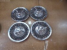 Wheel Covers Set Of 4 64 65 66 Chevy Ii Impala Chevelle Wire Spinner Hubcaps 14