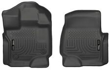 Black Husky Liners Weatherbeater Floor Mats- For Ford F-150 Supercrew Cab