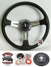 1984-1989 Mustang Steering Wheel Pony 14 Polished Muscle Car