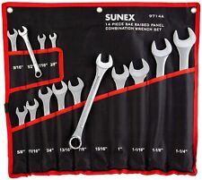 Sunex Tools 9714a Sae Combination Wrench Set 14 Piece