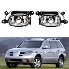 Front Fog Light Driving Lamp For Mitsubishi Outlander 2003-2006 Clear With Bulbs
