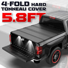 5.8ft 4-fold Hard Tonneau Cover For 2007-13 Chevy Silveradogmc Sierra 1500 New