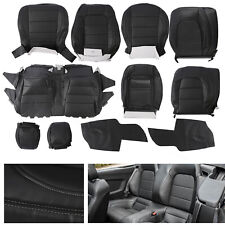 Breathable Front Rear Seat Cover Set Fit For 15-22 Ford Mustang Coupe Gt V6 Eco