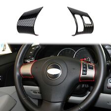 Carbon Fiber Interior Steering Wheel Trim Cover Fit For Chevrolet Corvette C6