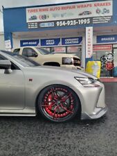 20 Marquee M3259 Wheels Black And Red Rims Staggered 20x9 20x10 Lexus 5x114.3