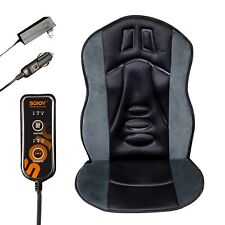 Sojoy Massage Seat Cushion Heated Back Massager Body Chair For Home Car Use New
