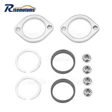 Big Twin Exhaust Flange Gasket Install Set For Harley Dyna Softail Sportster