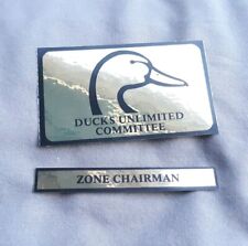 Ducks Unlimited Committee Zone Chairman Gold Black Duckhead Logo Decal Sticker