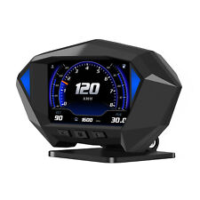 Car Hud Obd2gps Gauge Head Up Car Digital Display Speedometer Rpm Alarm