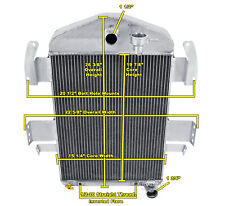 Wr Champion 3 Row Radiator Chevy Configuration For 1934 Chevrolet Master Cc34ch