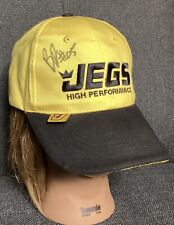 Jegs High Performance Auto Parts Racing Hat Signed By Bob Glidden Yellow Cap New