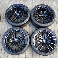 22 Inch Bmw Rims Wheels Tires X5 X6 Black Factory G05 G06 Oem 742 M X5m X6m