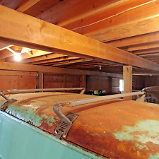 Antique Metal Luggage Surf Board Rat Rod Roof Rack Carrier Vintage  My2410