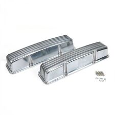 Vintage Tall Finned Valve Covers Without Breather Holes - Small Block Chevy