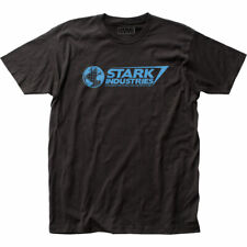 Iron Man Stark Industries T Shirt Licensed Marvel Comic Book Movie Tee New Black