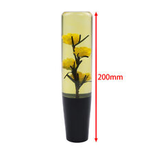 Vip 20cm Jdm Clear Real Flowers Manual Gear Stick Shift Knob Lever Shifter