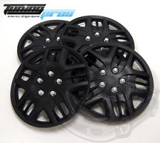 Hubcap 16 Inch Wheel Rim Skin Cover 4pcs Set Matte Black -style 025 16 Inches-