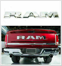 For 2014 Up Tailgate Letters Emblem Chrome Badges Abs Inserts For Ram 1500