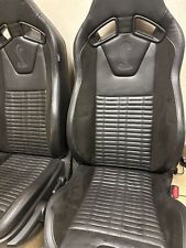 2005-2014 Ford Mustang Gt500 Oem Recaro Black Leather Performance Front Seats