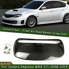Carbon Fiber Hood Bonnet Vent Scoop For Subaru Impreza Wrx Sti 2008-2014 Mo