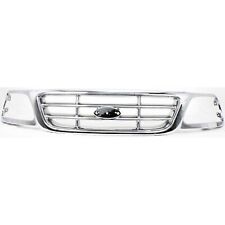 Grille For 99-04 Ford F-150 04 F-150 Heritage W Emblem Provision Chrome Plastic