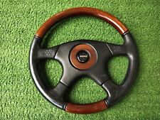 Momo Steering Wheel Olympic Wood Combination Leather Black Benz Bmw Volvo....