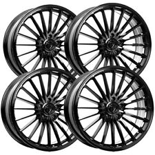 Set Of 4 Dolce Performance Ghost 19x8.5 5x4.5 35mm Gloss Black Wheels Rims