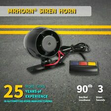 3 Sound Car Warning Alarm Fire Siren Horn Loud Tone Speaker Motorcycle Us