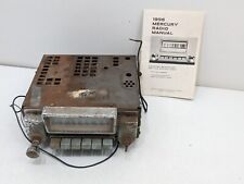 1956 Mercury Montclair Am Push Button Radio Ford Part W Manual - Sold As Is