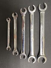 Snap On Tools Flare Nut Line Wrench Set Sae 14 - 1316 Standard Usa 5 Piece