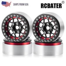 Rcbater Alloy 1.9 Beadlock Wheel Rims For 110 Rc Crawler Axial Scx10 Trx4 Etc