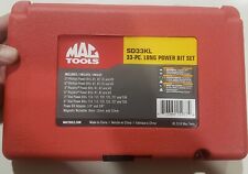 Sd33kl Mac Tools 33pc. 14in. Hex Drive Long Power Bit Set Used